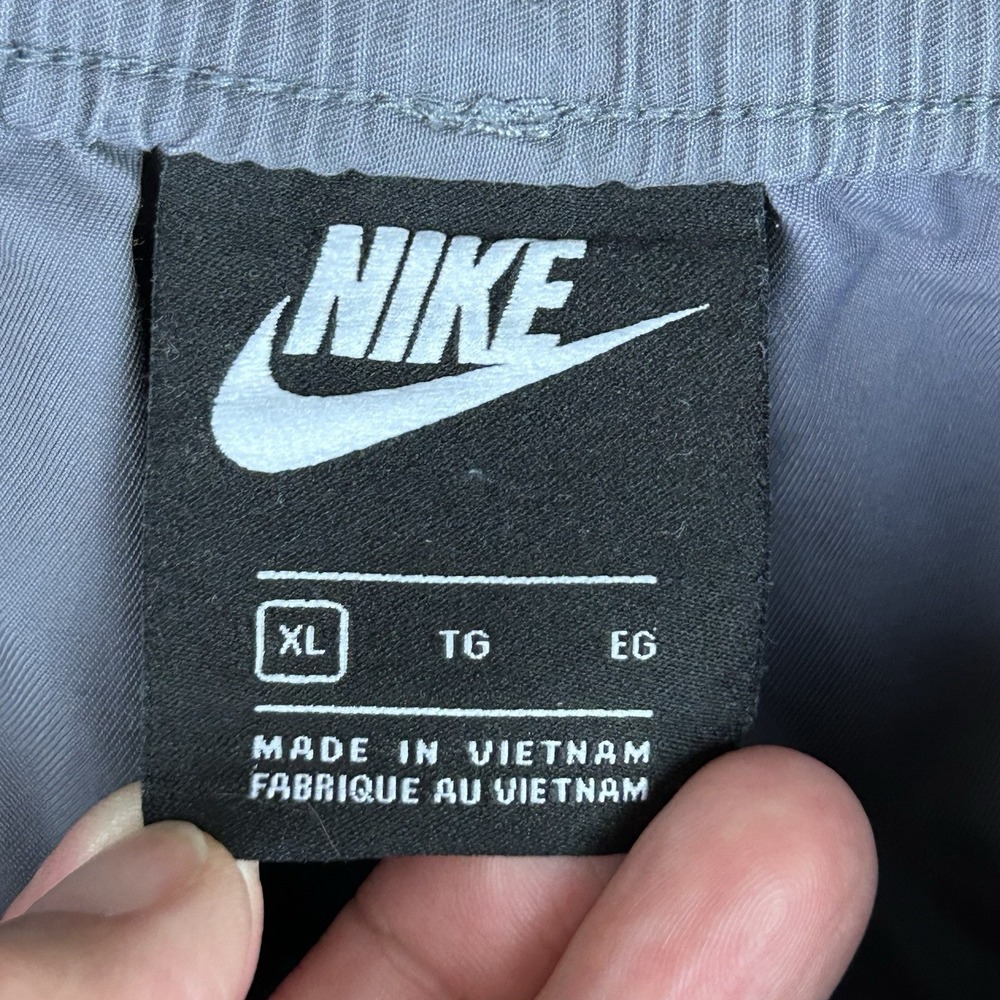 NIKE Tech Woven Pants Gray XL Drawstring Leg Cuffs - Picture 14 of 16